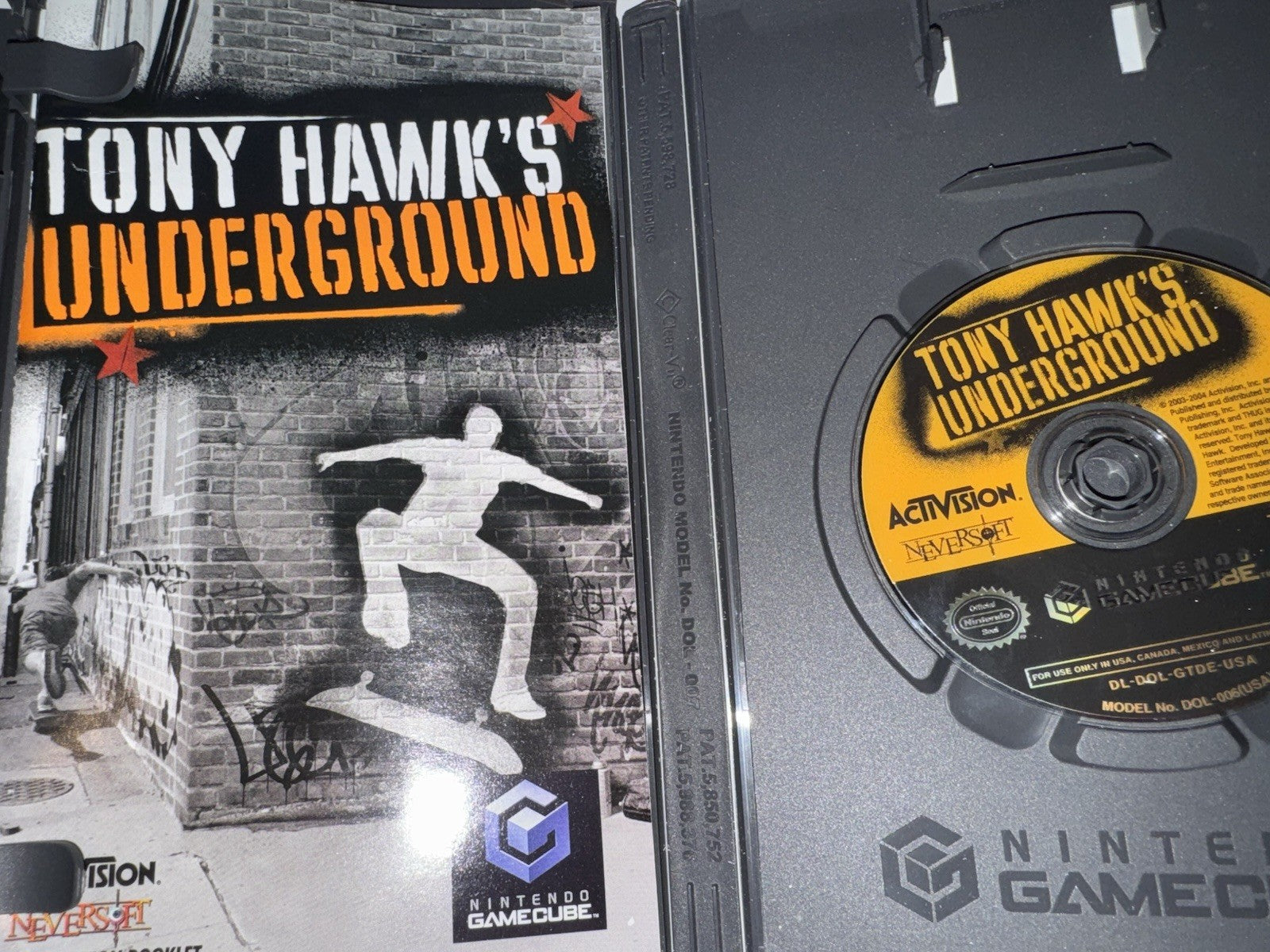 Tony Hawk's Underground (Nintendo GameCube, 2003) CIB COMPLETE + MANUAL GC