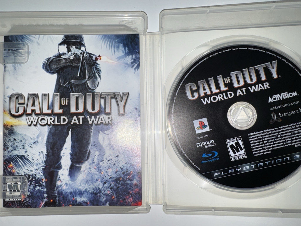 Call of Duty: World At War (Sony PlayStation 3, 2008) CIB COMPLETE PS3