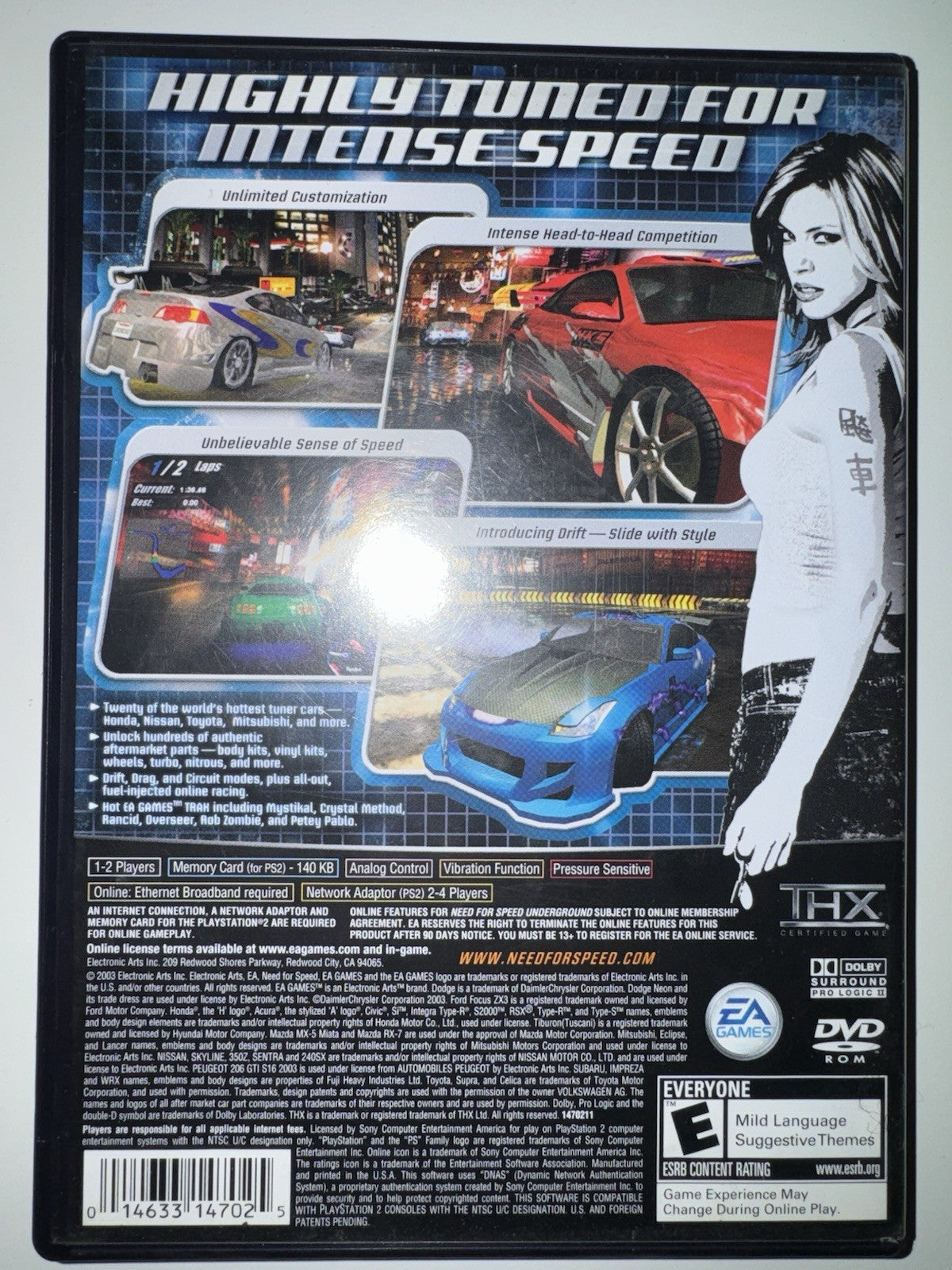 Need for Speed: Underground (Sony PlayStation 2, 2003) CIB COMPLETE PS2