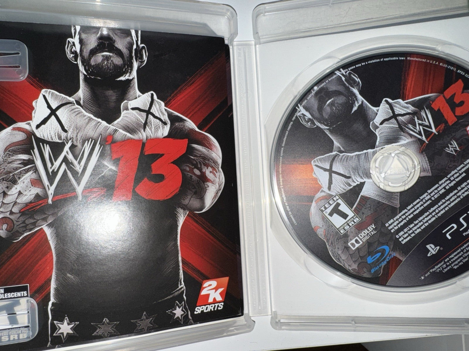 WWE '13 (Sony PlayStation 3, 2012) CIB COMPLETE + MANUAL PS3
