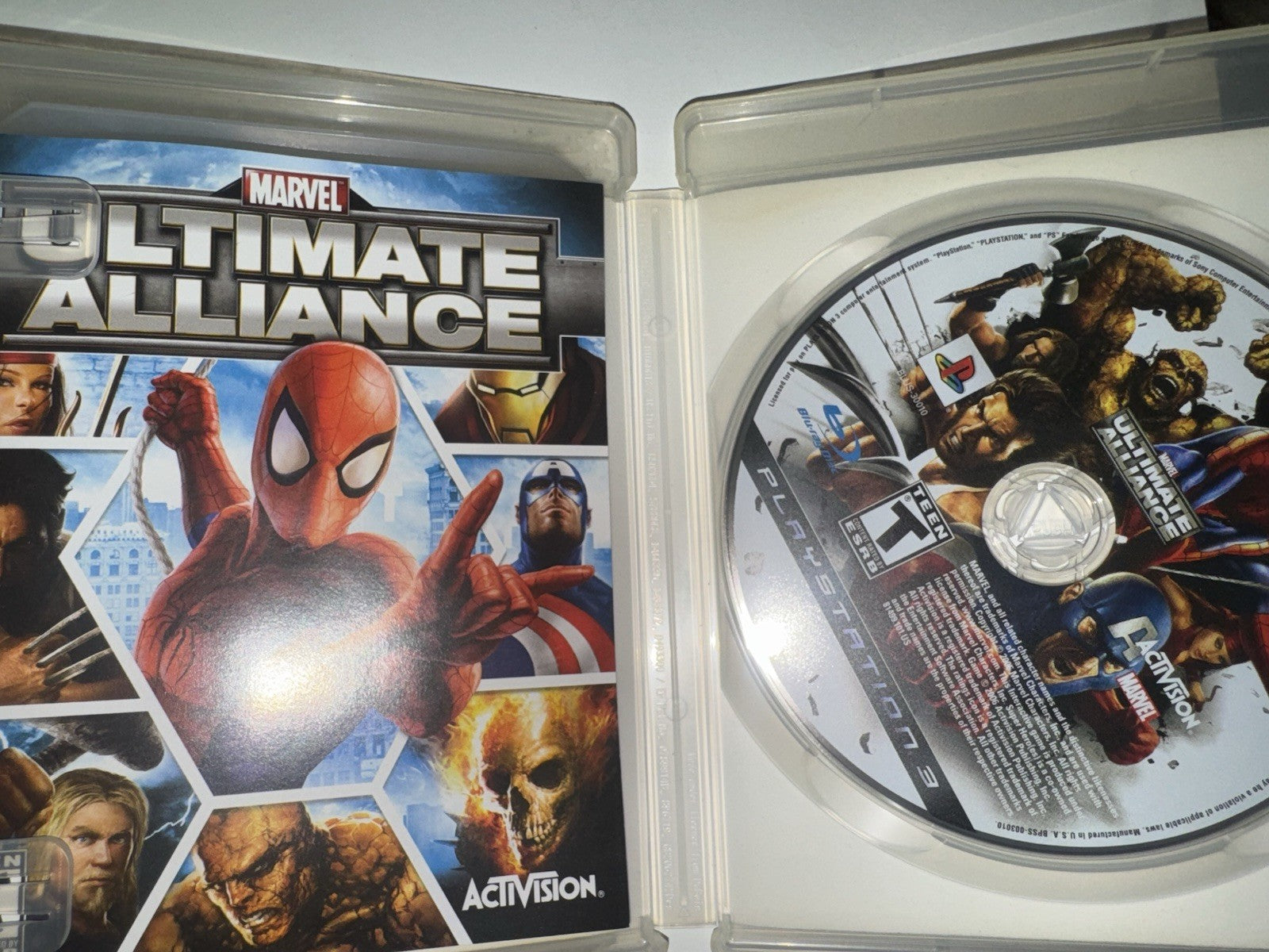 Marvel Ultimate Alliance (Sony PlayStation 3, 2006) CIB COMPLETE +MANUAL PS3