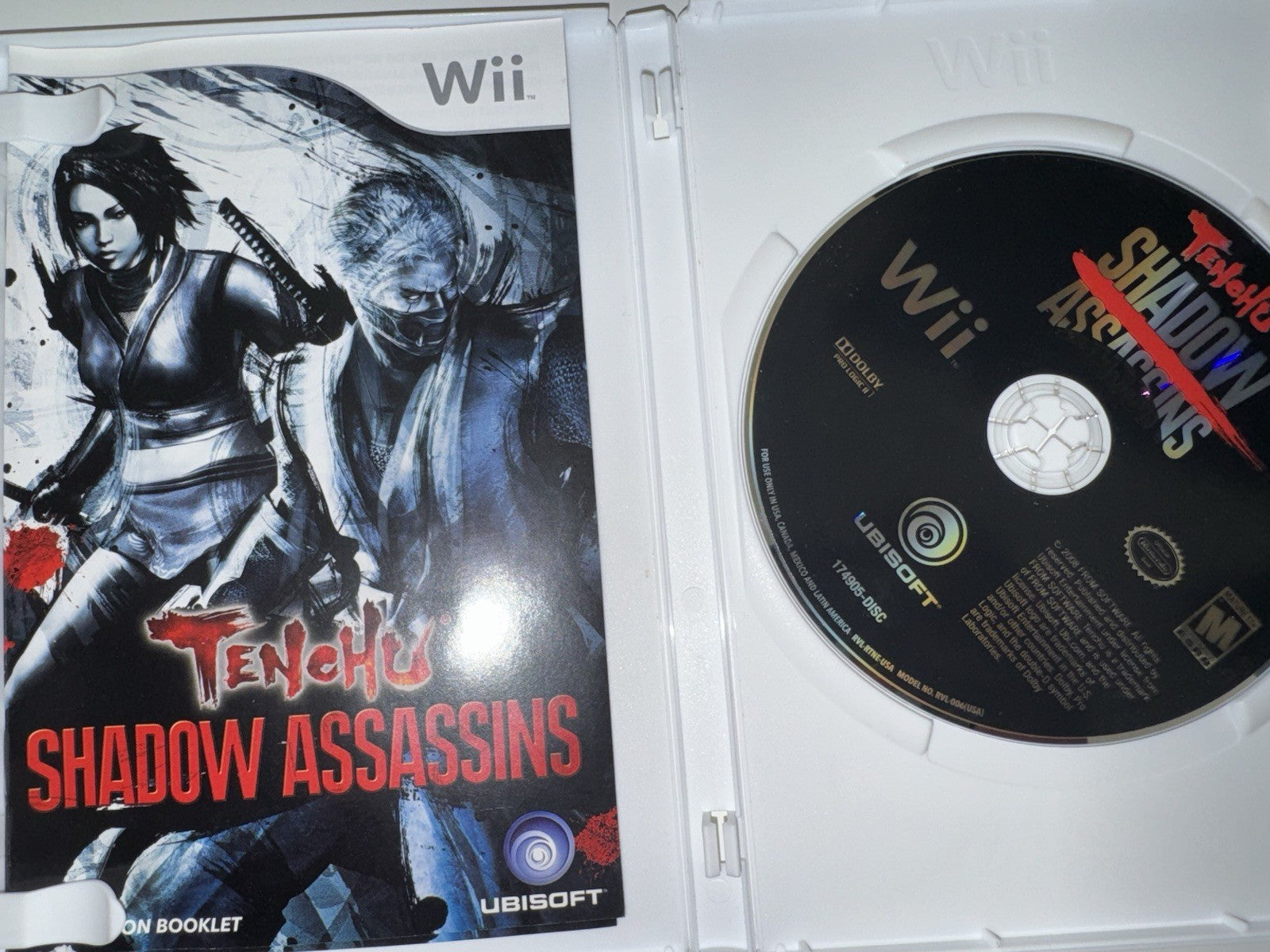 Tenchu: Shadow Assassins (Nintendo Wii, 2009) CIB COMPLETE WII
