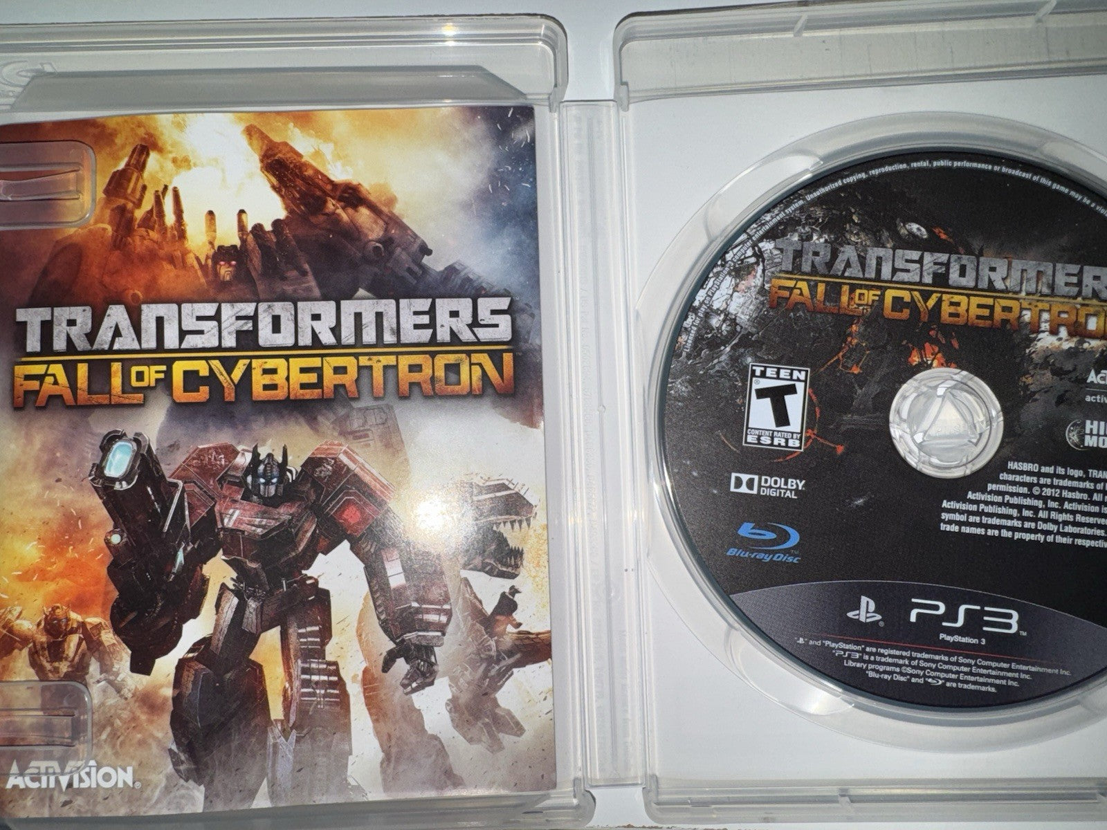 Transformers: Fall of Cybertron (Sony PlayStation 3, 2012) CIB COMPLETE PS3