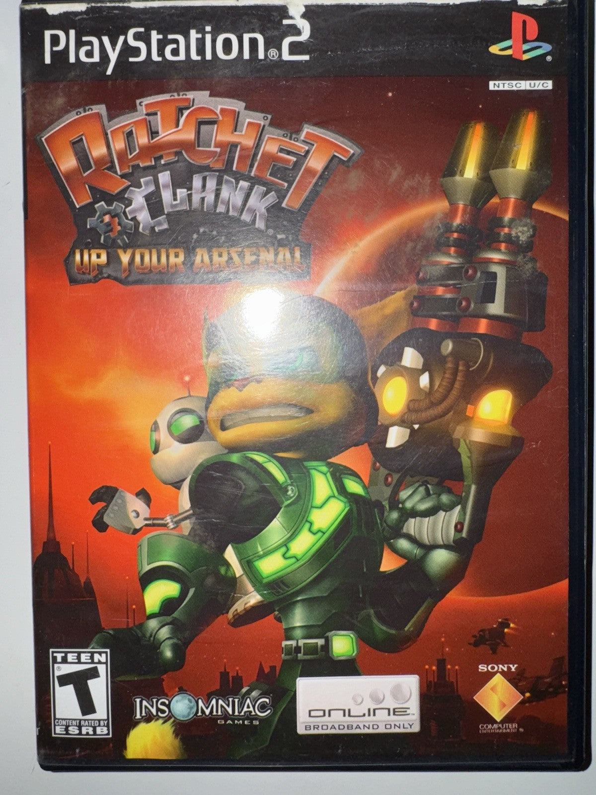 Ratchet & Clank: Up Your Arsenal (Sony PlayStation 2, 2005) CIB COMPLETE PS2