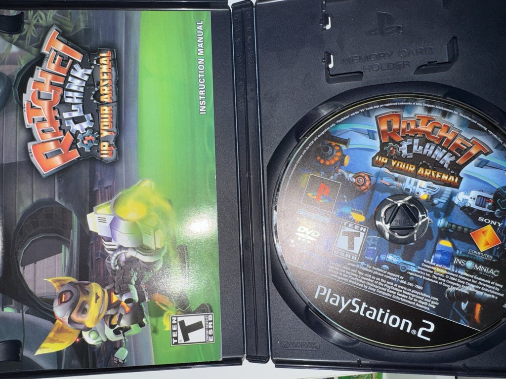Ratchet & Clank: Up Your Arsenal (Sony PlayStation 2, 2005) CIB COMPLETE PS2