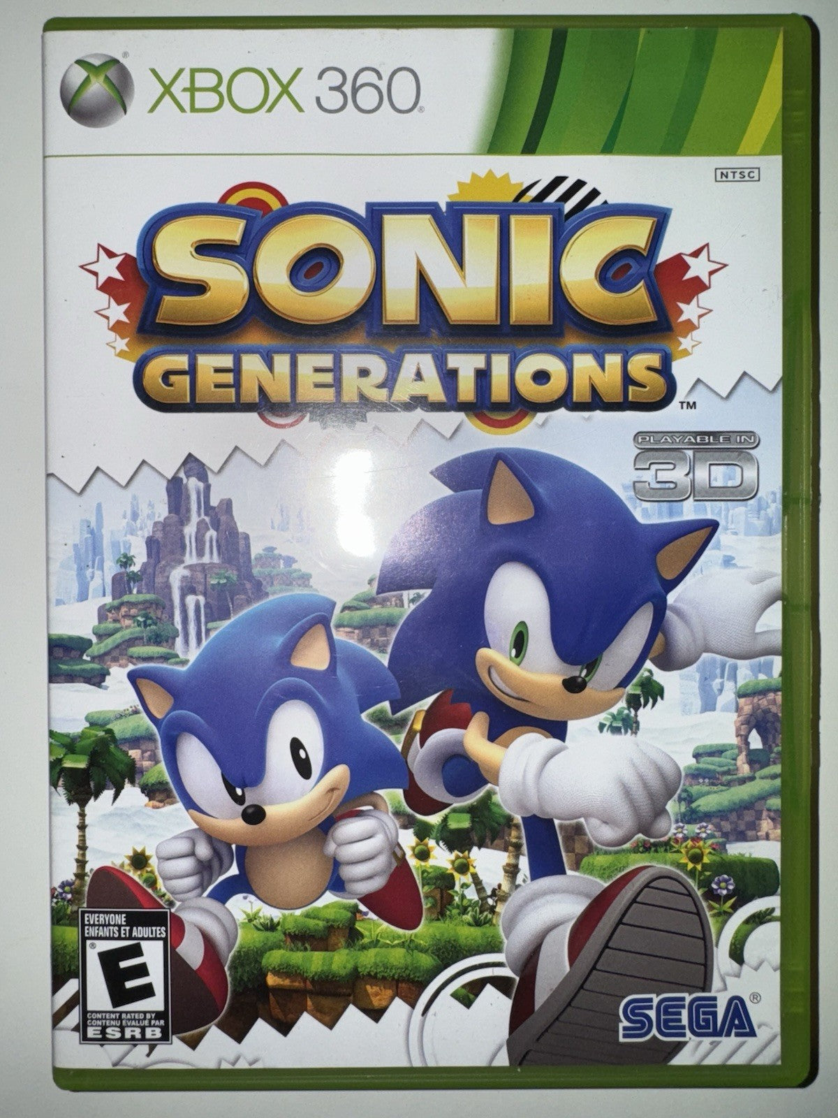 Sonic Generations (Microsoft Xbox 360, 2011) CIB COMPLETE + MANUAL
