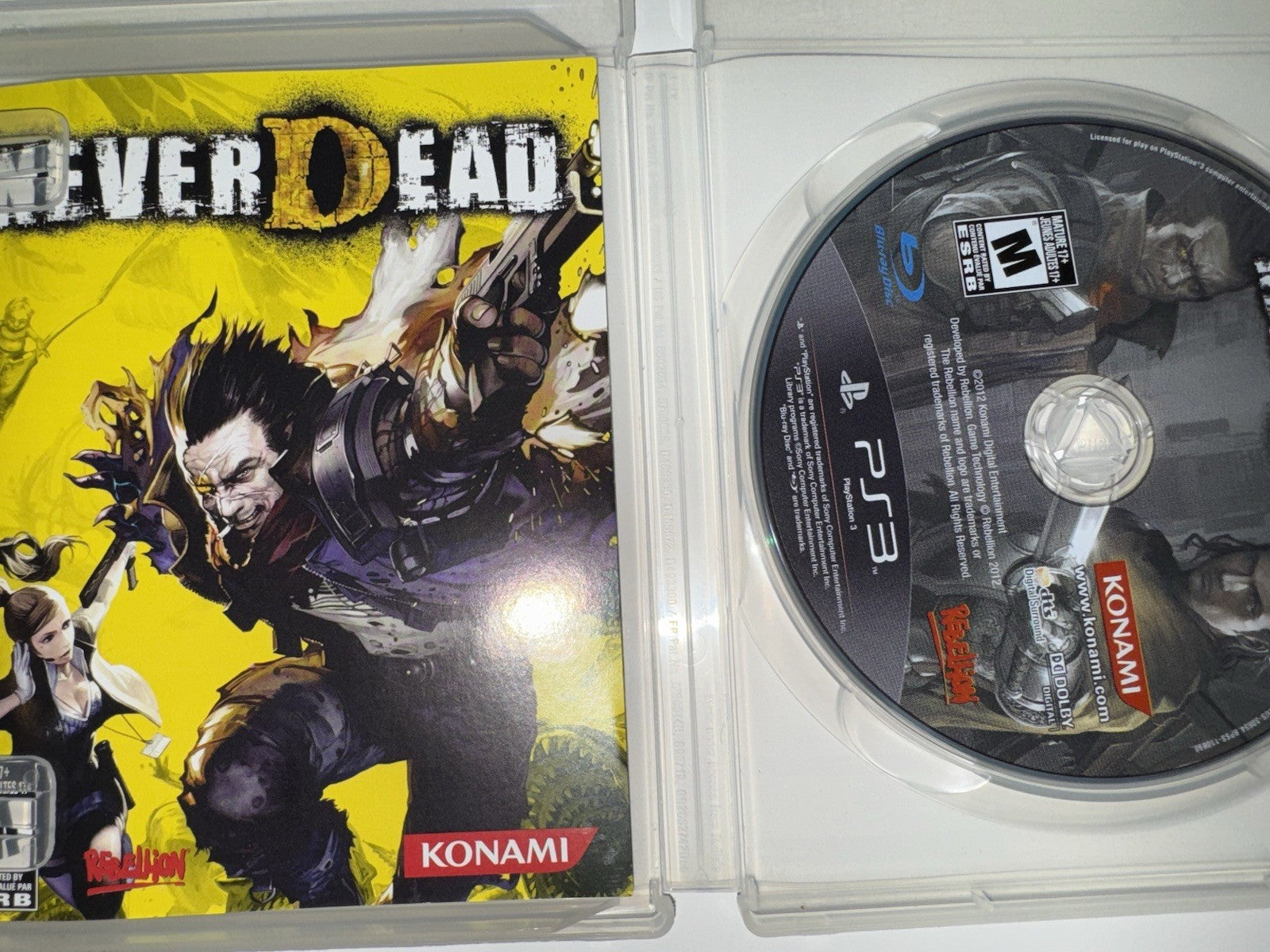 NeverDead (Sony PlayStation 3, 2012) CIB COMPLETE + MANUAL PS3