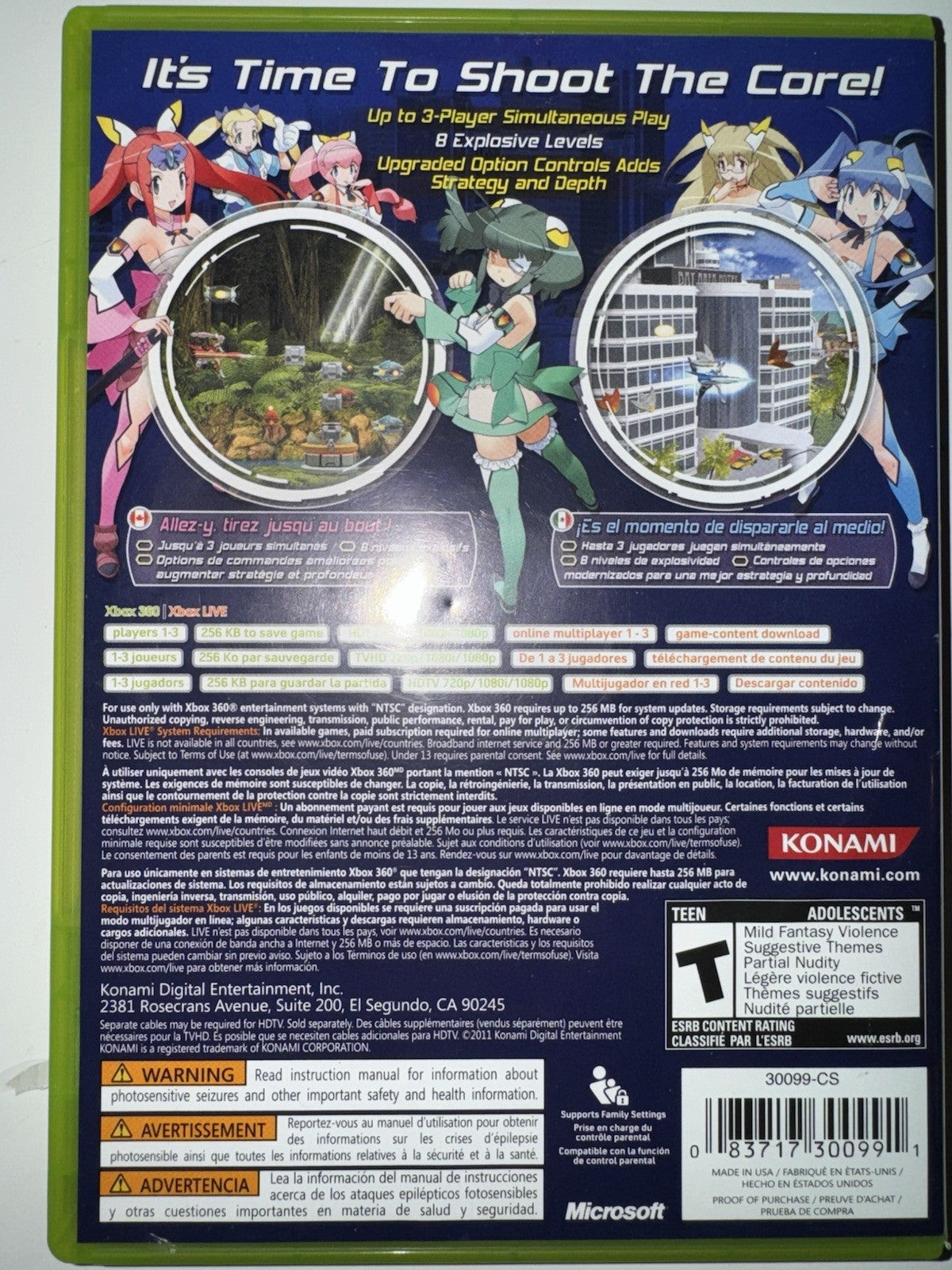 Otomedius Excellent - Microsoft Xbox 360 CIB COMPLETE + MANUAL XB360