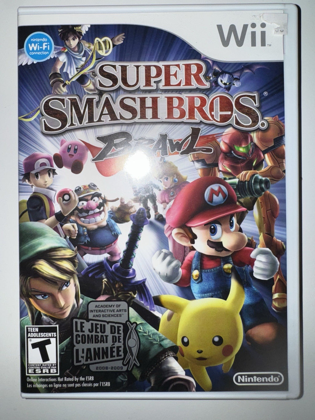 Super Smash Bros. Brawl (Nintendo Wii, 2008) CIB COMPLETE + MANUAL