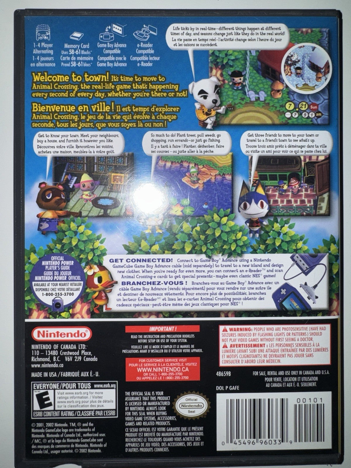 Animal Crossing (Nintendo GameCube, 2002) CIB COMPLETE GC