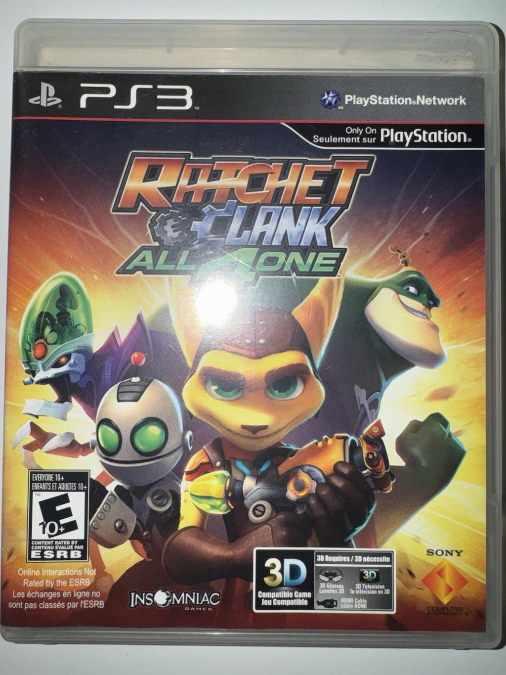 Ratchet & Clank: All 4 One (Sony PlayStation 3, 2011) CIB COMPLETE PS3