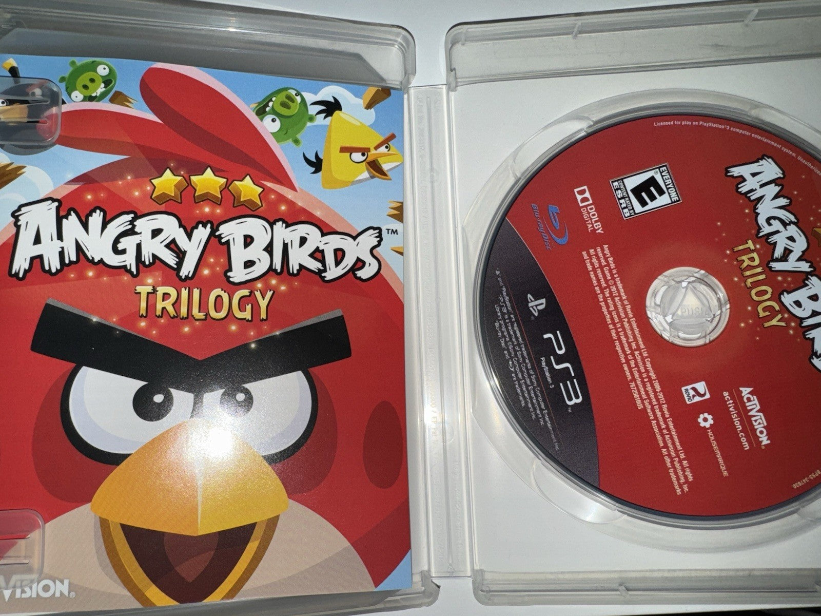 Angry Birds Trilogy (Sony PlayStation 3, 2012) CIB COMPLETE PS3
