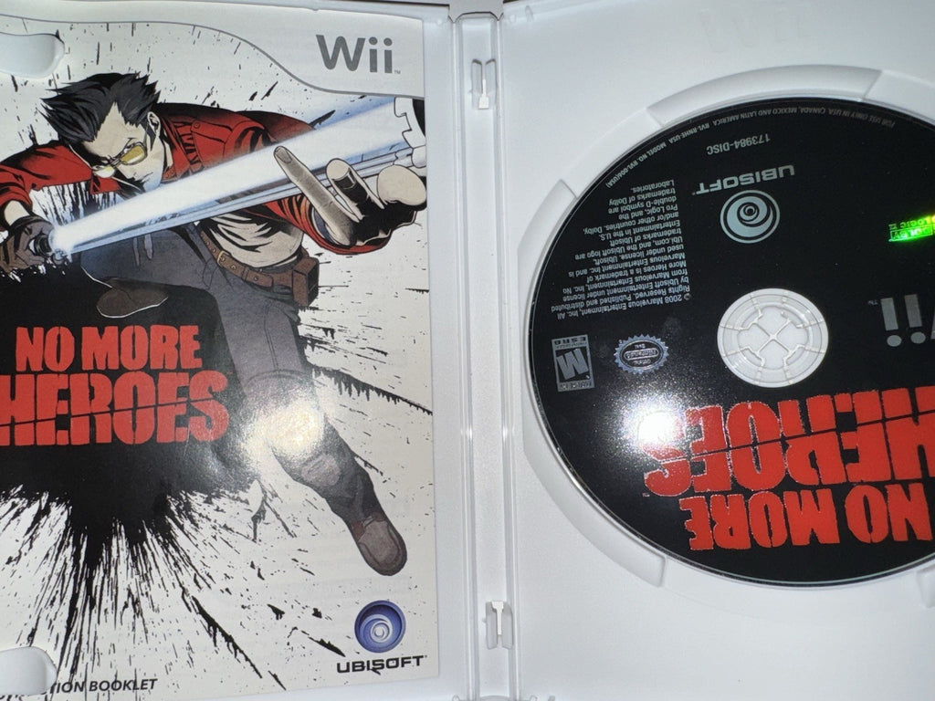 No More Heroes (Nintendo Wii, 2008) CIB COMPLETE