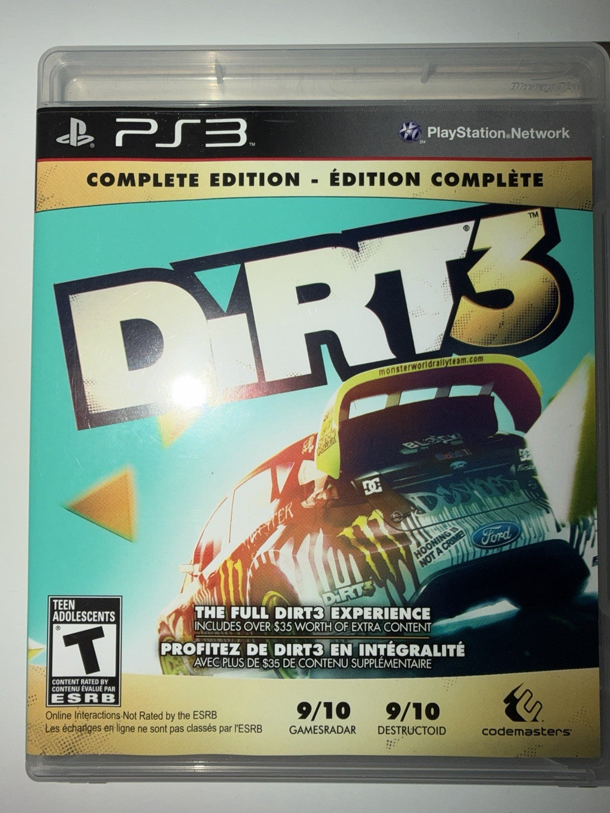 Dirt 3 - Complete Edition (Sony PlayStation 3, 2012) CIB COMPLETE PS3