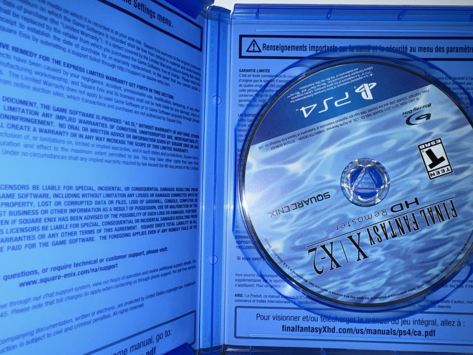 Final Fantasy X/X-2 HD Remaster (Sony PlayStation 4, 2015) PS4