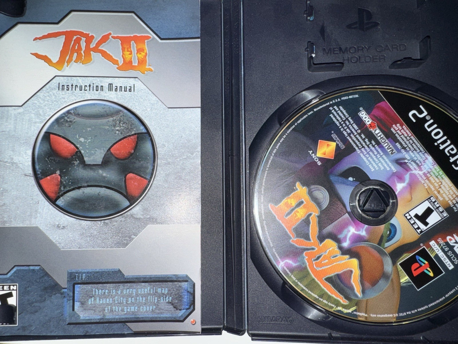 Jak II (Sony PlayStation 2 PS2, 2003) CIB COMPLETE + MANUAL JAK 2
