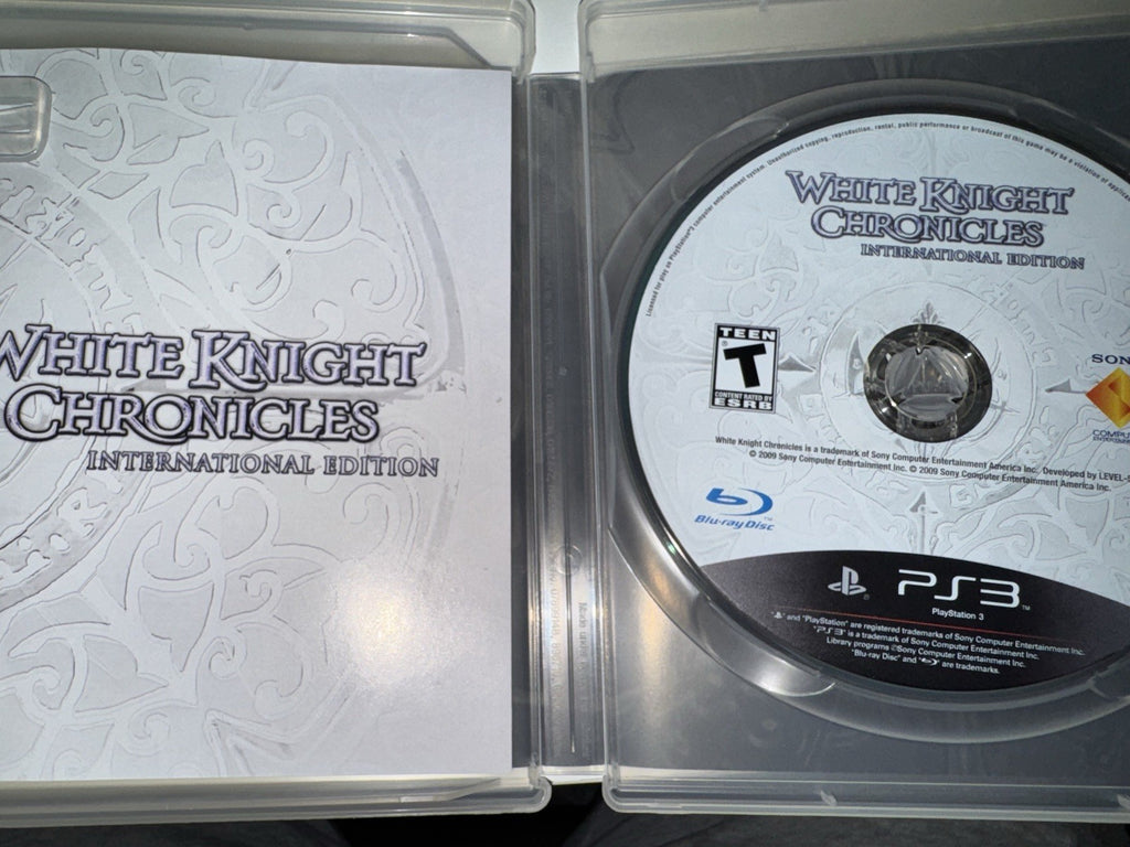 White Knight Chronicles International Edition (Sony PlayStation 3, 2010) CIB PS3