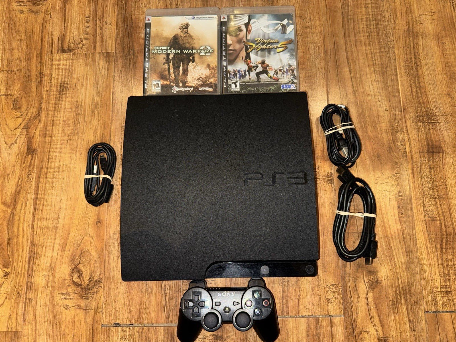 Sony PlayStation 3 Slim 320GB Console PS3 CECH-3001B W/CONTROLLER AND Games