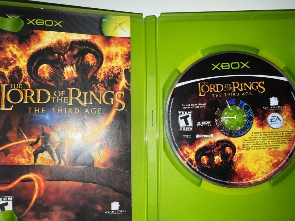 Lord Of The Rings: The Third Age (Microsoft Xbox, 2004) CIB Complete with Manual