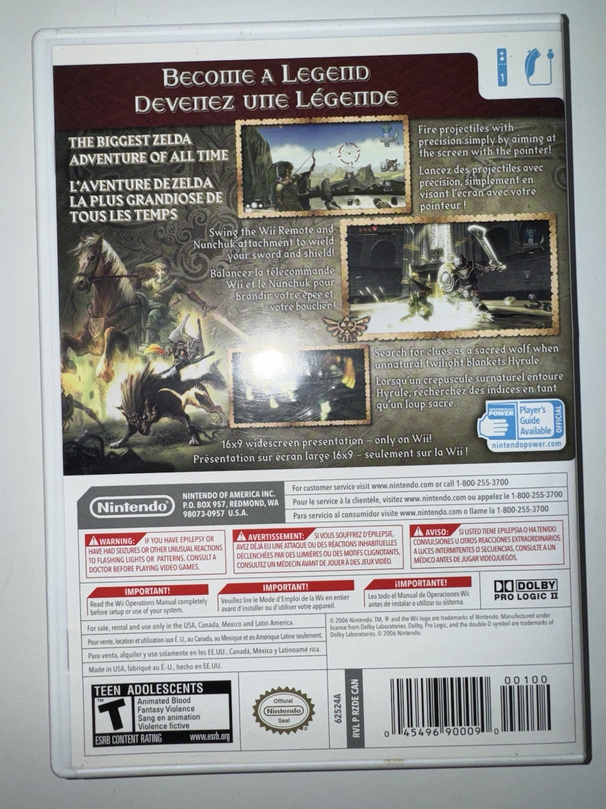 The Legend of Zelda: Twilight Princess (Nintendo Wii, 2006) CIB COMPLETE WII