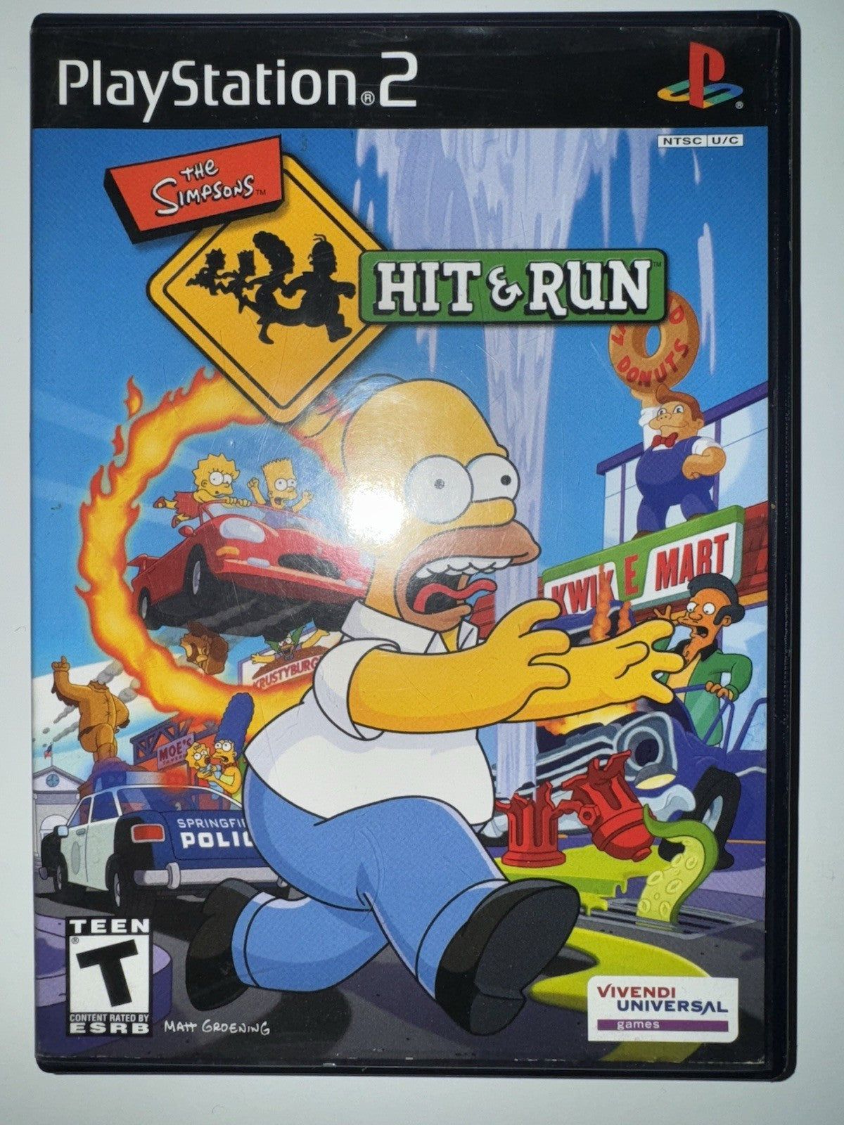 The Simpsons: Hit & Run (PlayStation 2, 2003) CIB COMPLETE PS2