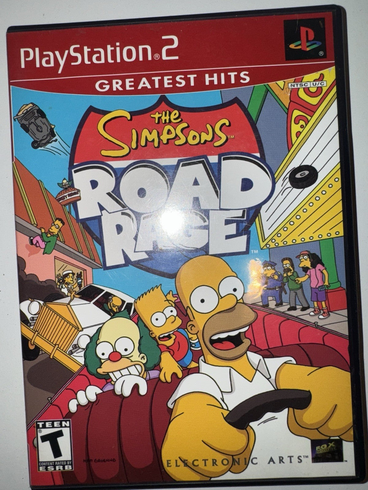 Simpsons Road Rage (Sony PlayStation 2, 2001) CIB COMPLETE + MANUAL PS2