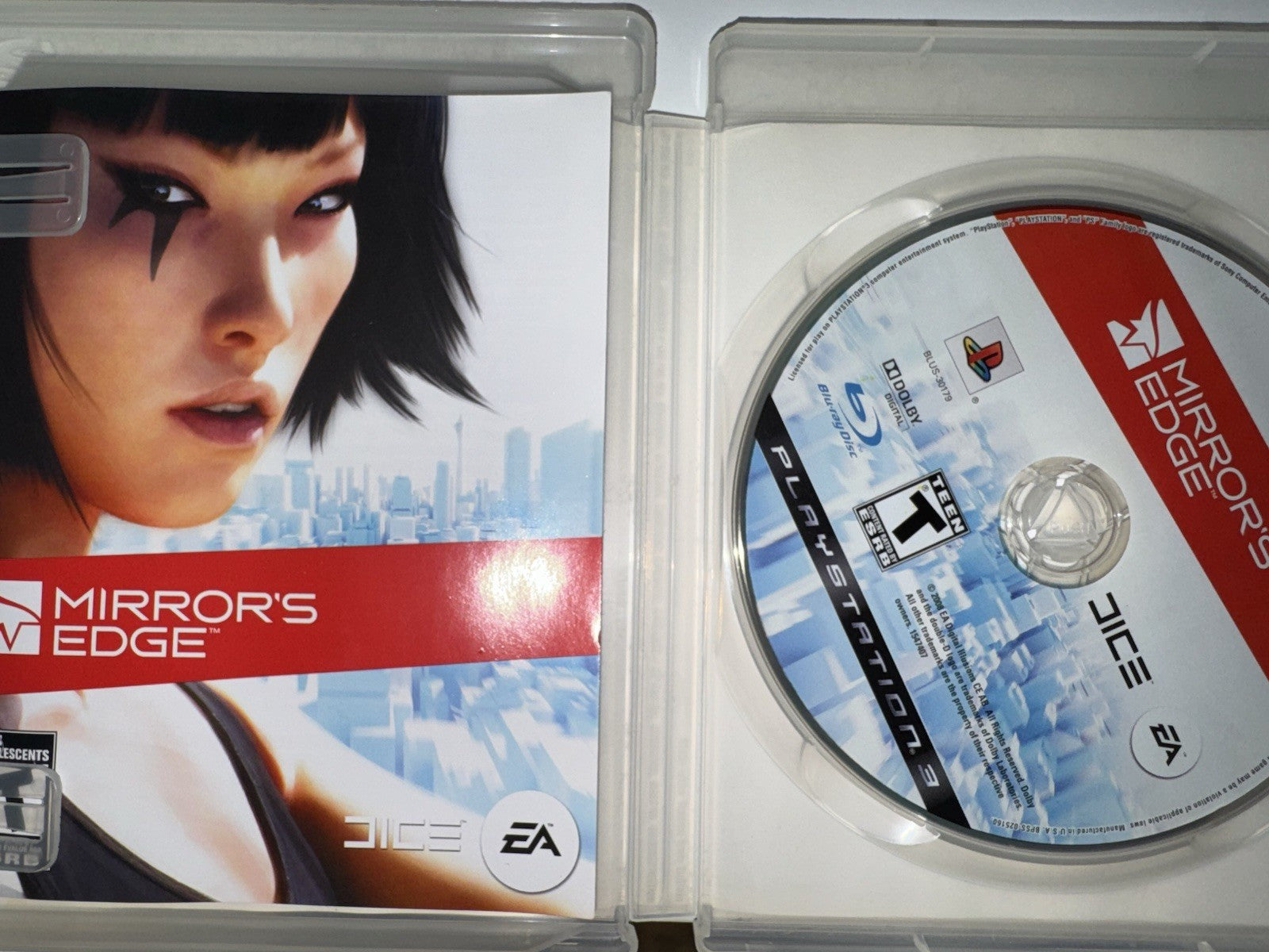 Mirror's Edge (Sony PlayStation 3 ,2008) CIB COMPLETE + MANUAL PS3
