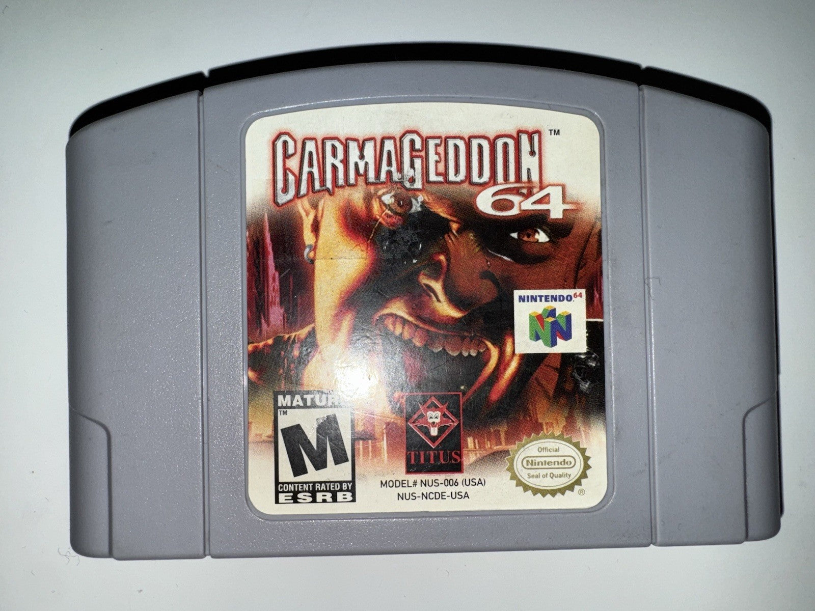 Carmageddon 64 (Nintendo 64, 2000) CART ONLY N64