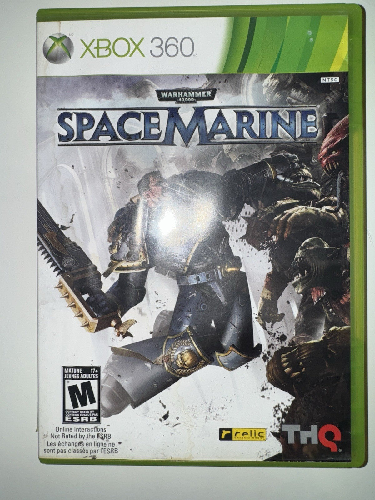 Warhammer 40,000: Space Marine (Xbox 360, 2011) CIB COMPLETE + MANUAL XB360