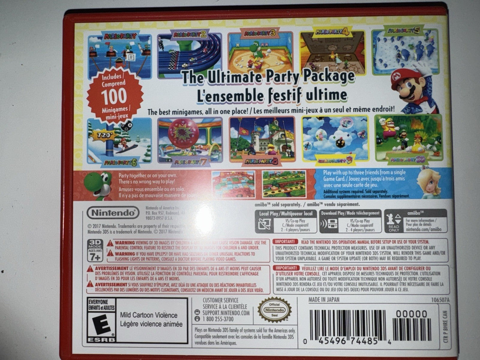 Mario Party: The Top 100 (Nintendo 3DS, 2017) 3DS