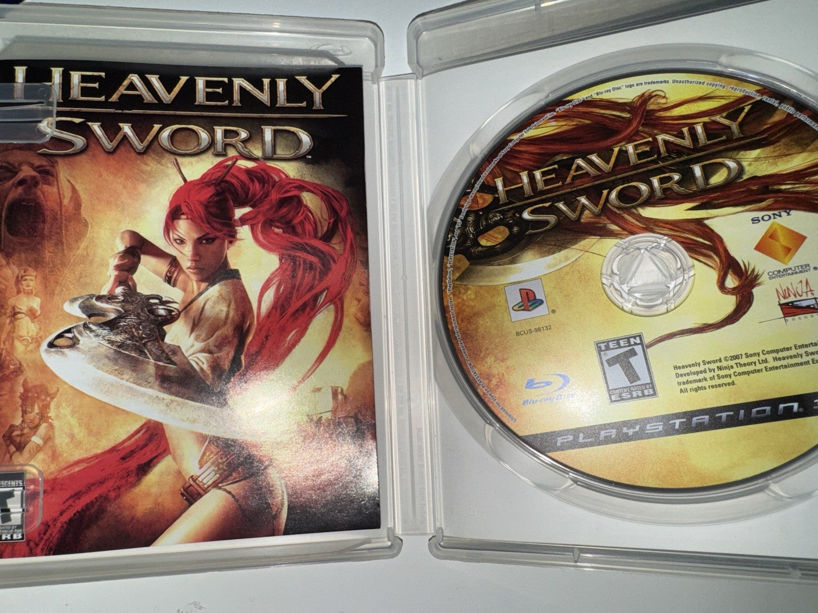 Heavenly Sword (Sony PlayStation 3, 2007) CIB COMPLETE + MANUAL PS3