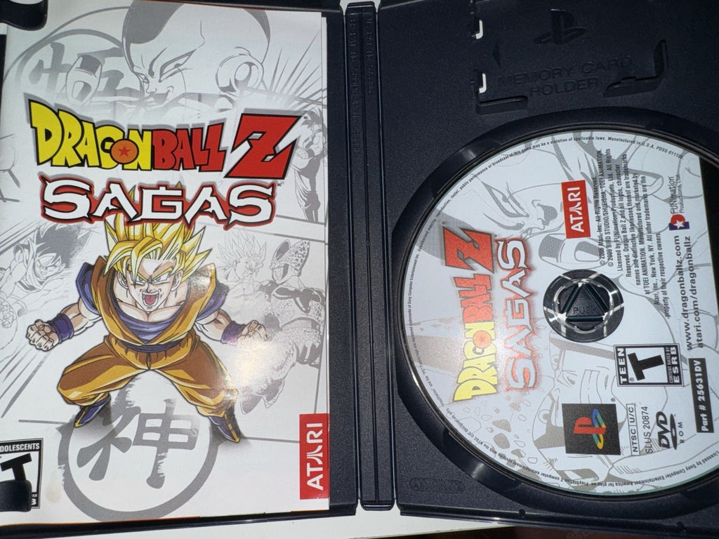 Dragon Ball Z: Sagas (Sony PlayStation 2, 2005) CIB COMPLETE + MANUAL PS2