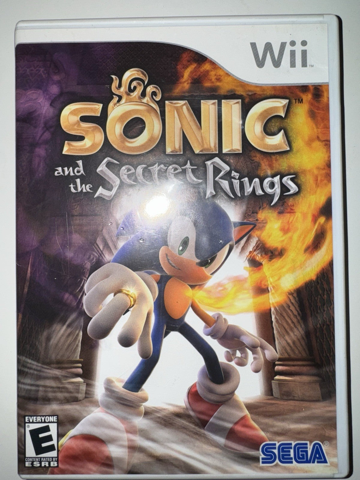 Sonic and the Secret Rings (Nintendo Wii) CIB COMPLETE + MANUAL WII SEGA