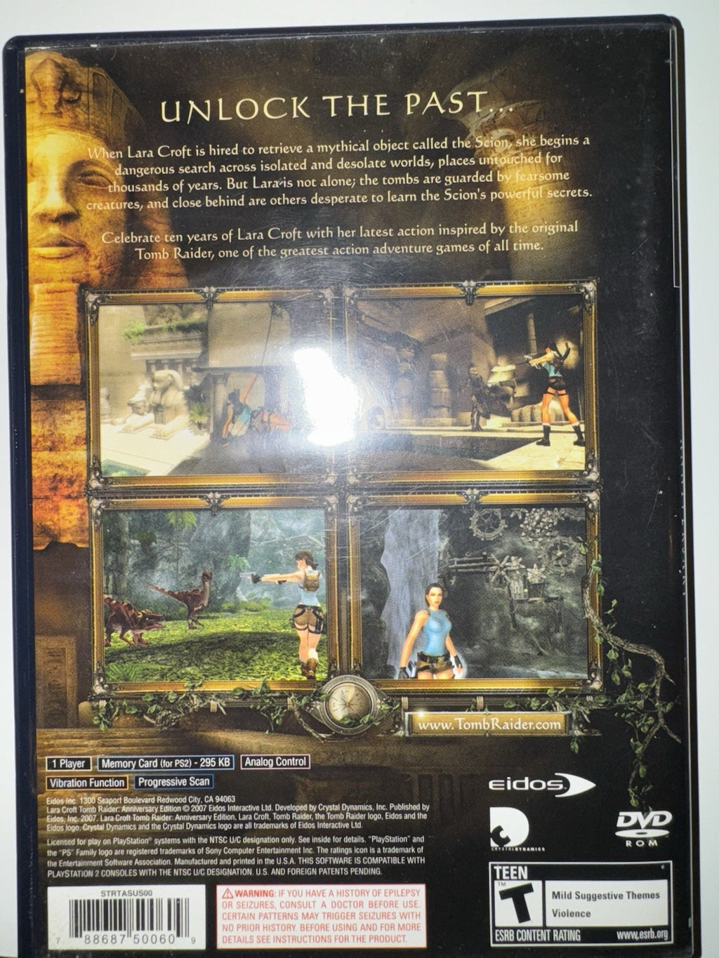 Lara Croft: Tomb Raider Anniversary (Sony PlayStation 2, 2007) CIB COMPLETE PS2