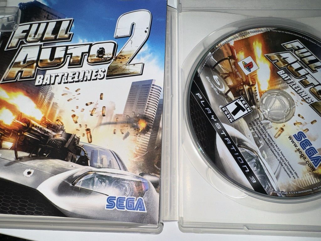 Full Auto 2: Battlelines (Sony PlayStation 3, 2006) CIB COMPLETE +MANUAL PS3