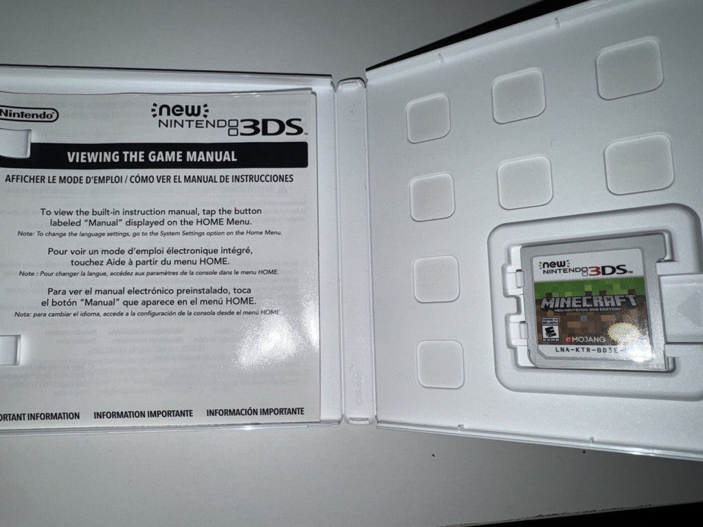 Minecraft New Nintendo 3DS Edition (Nintendo 3DS, 2017) CIB Complete