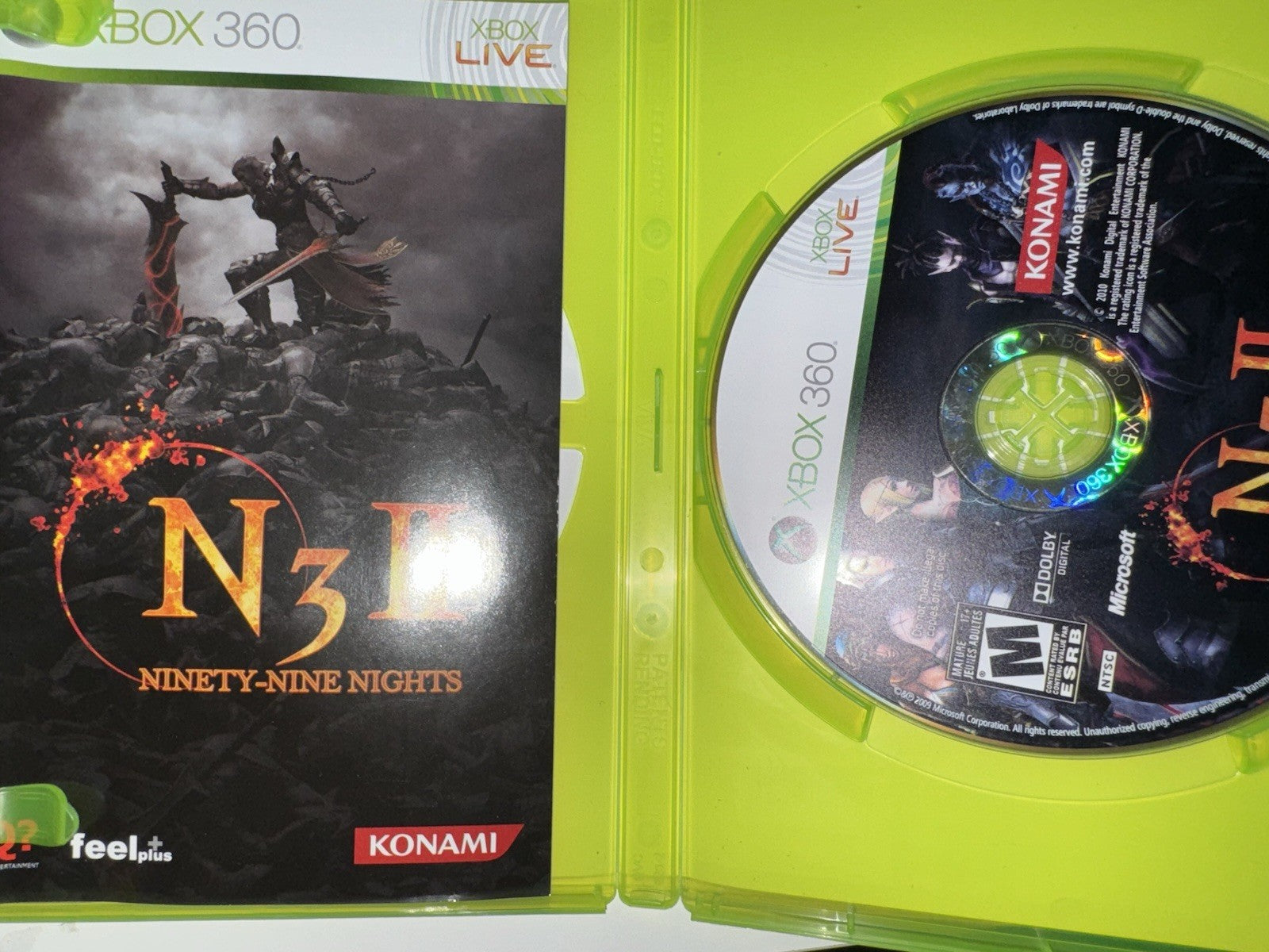 N3 II : Ninety-Nine Nights (Microsoft Xbox 360, 2010) CIB COMPLETE +MANUAL XB360