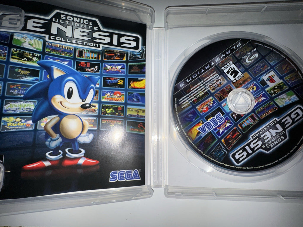 Sonic’s Ultimate Genesis Collection (Sony PlayStation 3, 2009) CIB COMPLETE PS3