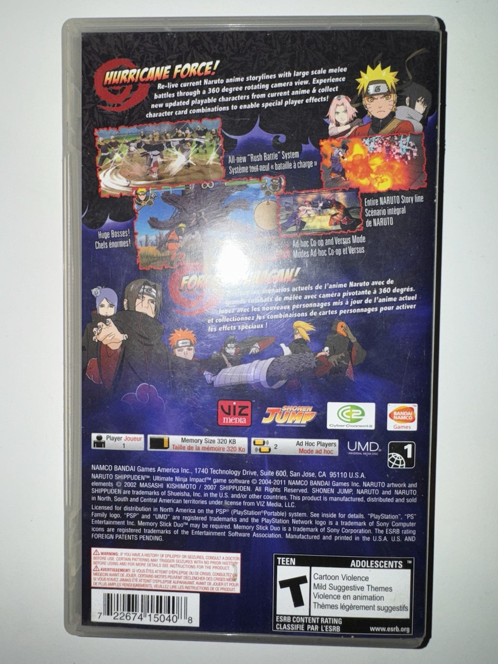 Naruto Ultimate Ninja Impact (Sony, PSP)  CIB COMPLETE + MANUAL PSP