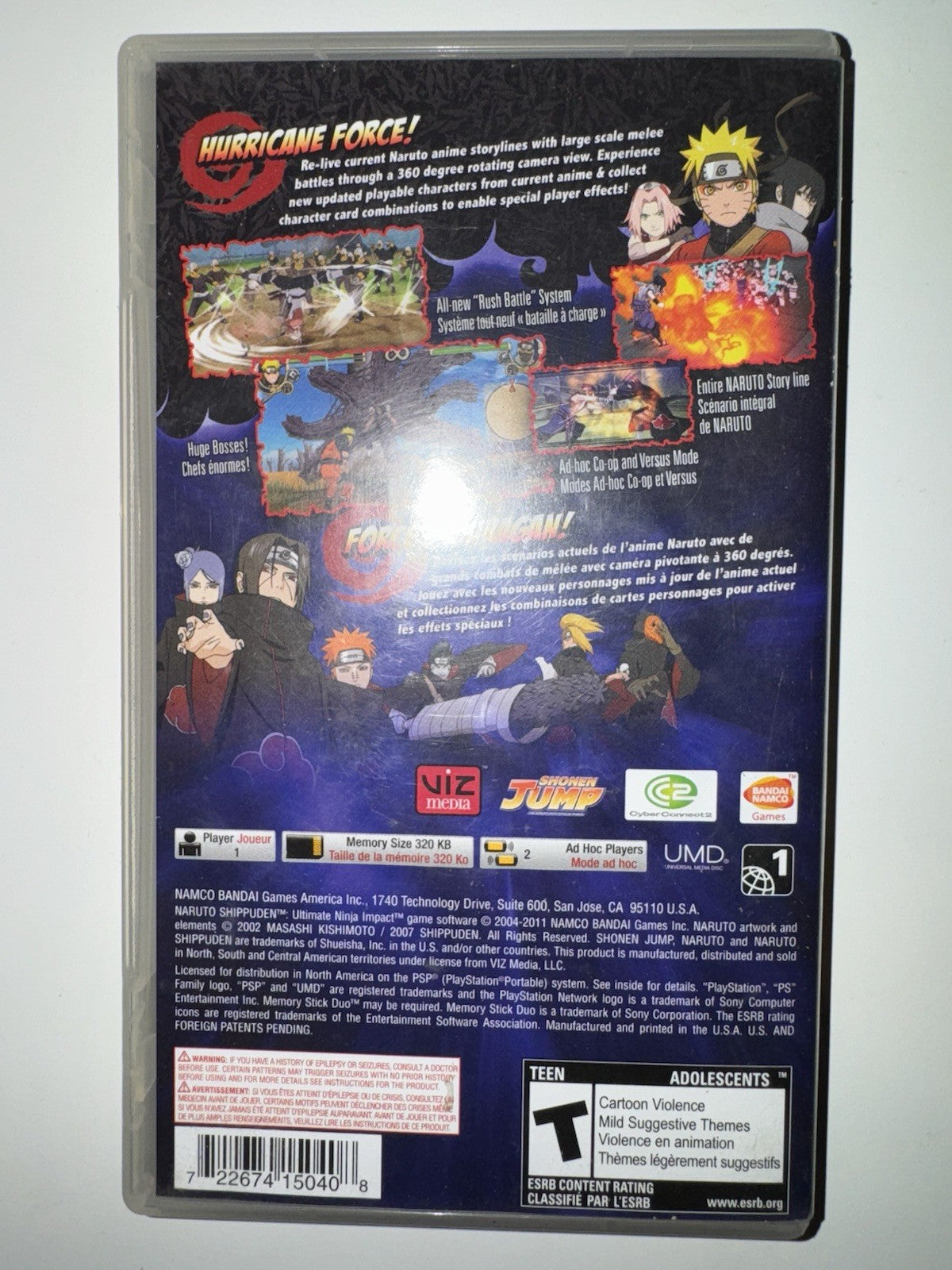 Naruto Ultimate Ninja Impact (Sony, PSP)  CIB COMPLETE + MANUAL PSP