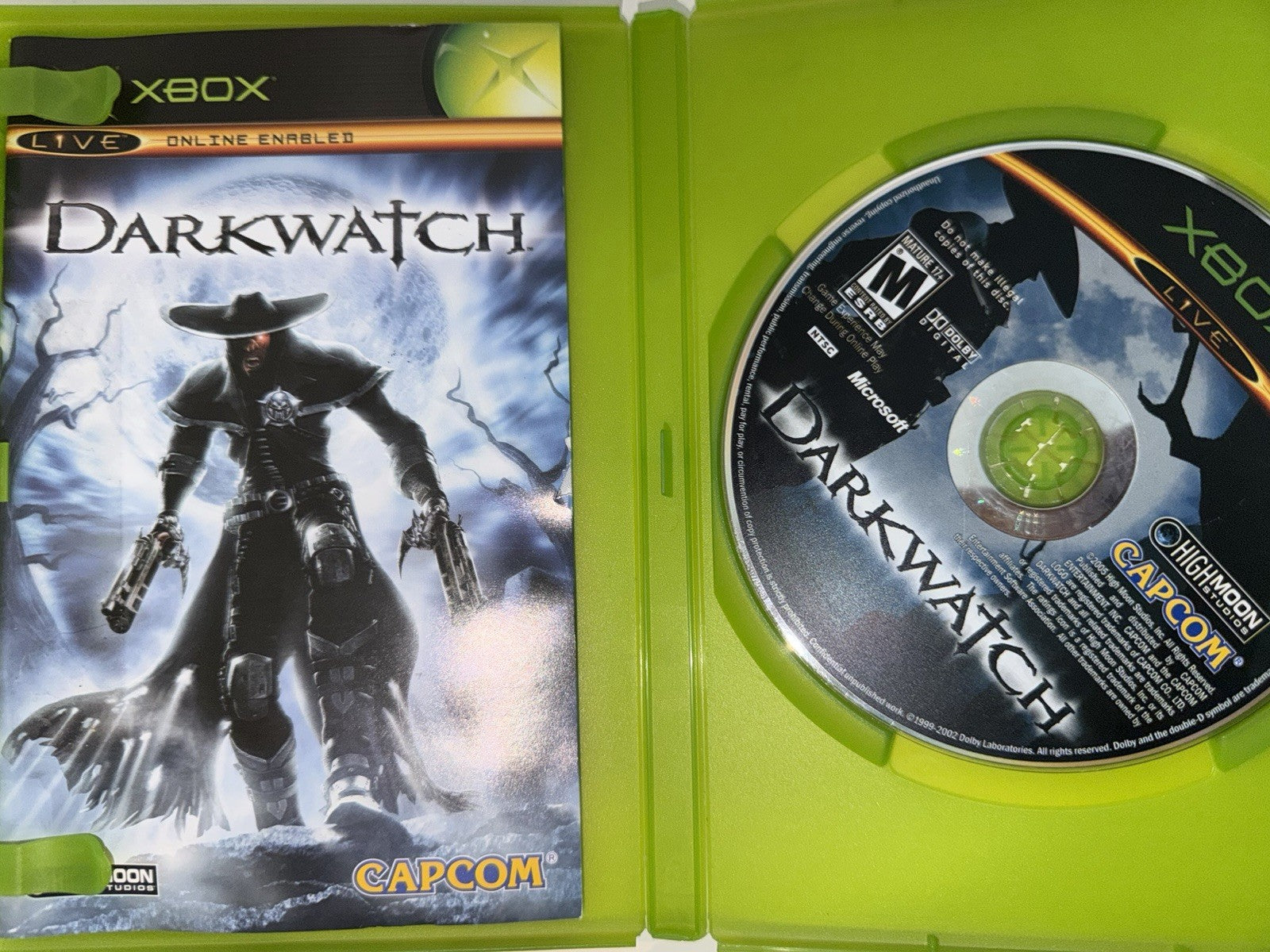 Darkwatch (Microsoft Xbox, 2005) CIB COMPLETE OG XBOX