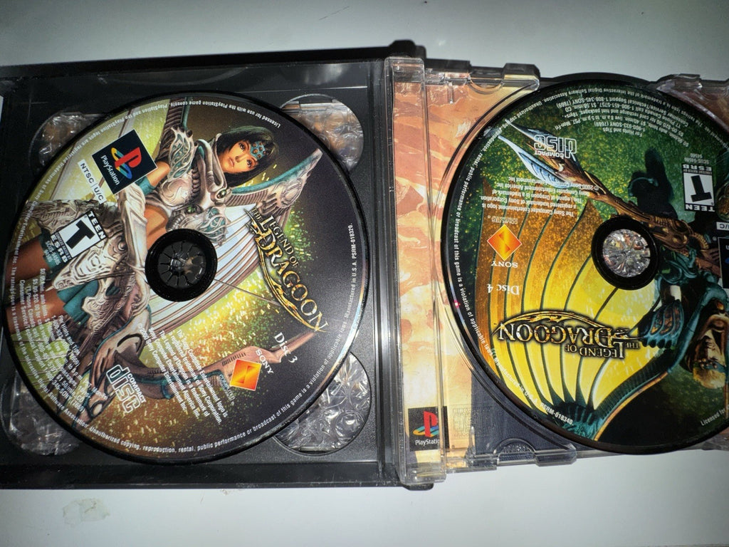 The Legend of Dragoon ( Sony PlayStation 1, 2000) PS1 BLACK LABEL