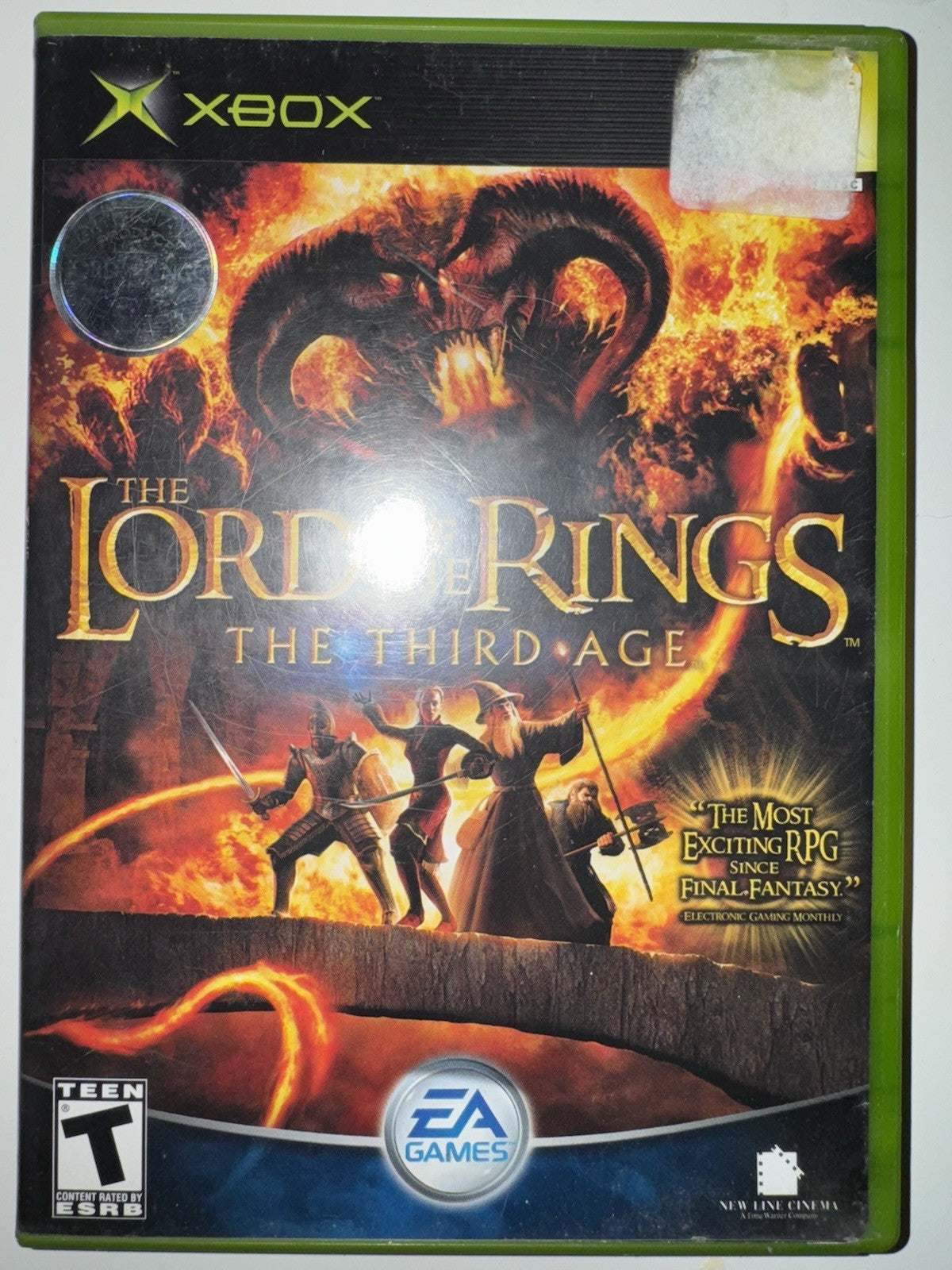 Lord Of The Rings: The Third Age (Microsoft Xbox, 2004) CIB Complete with Manual