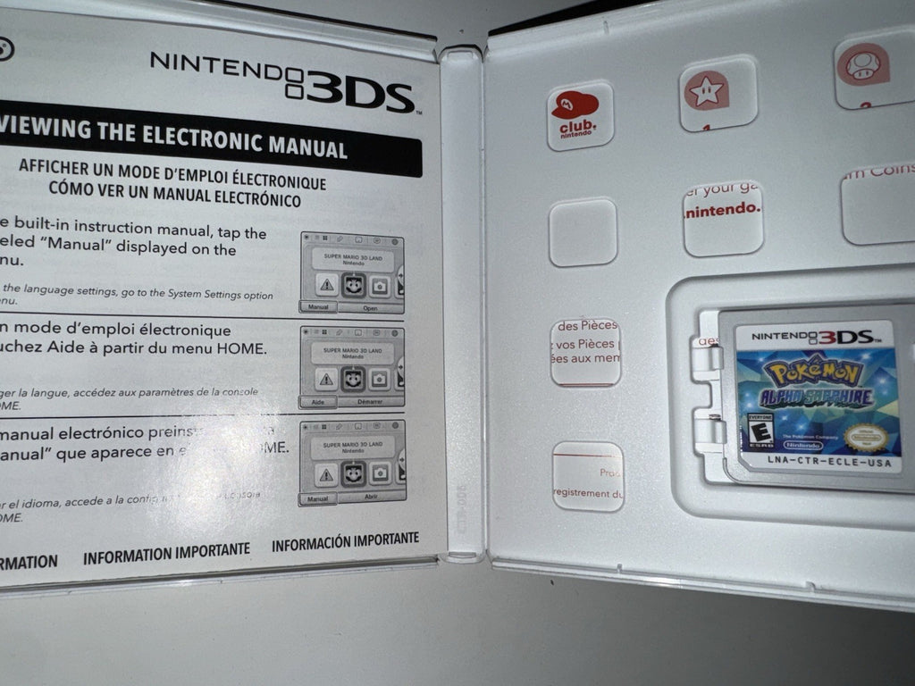 Pokemon: Alpha Sapphire (Nintendo 3DS, 2014) 3DS