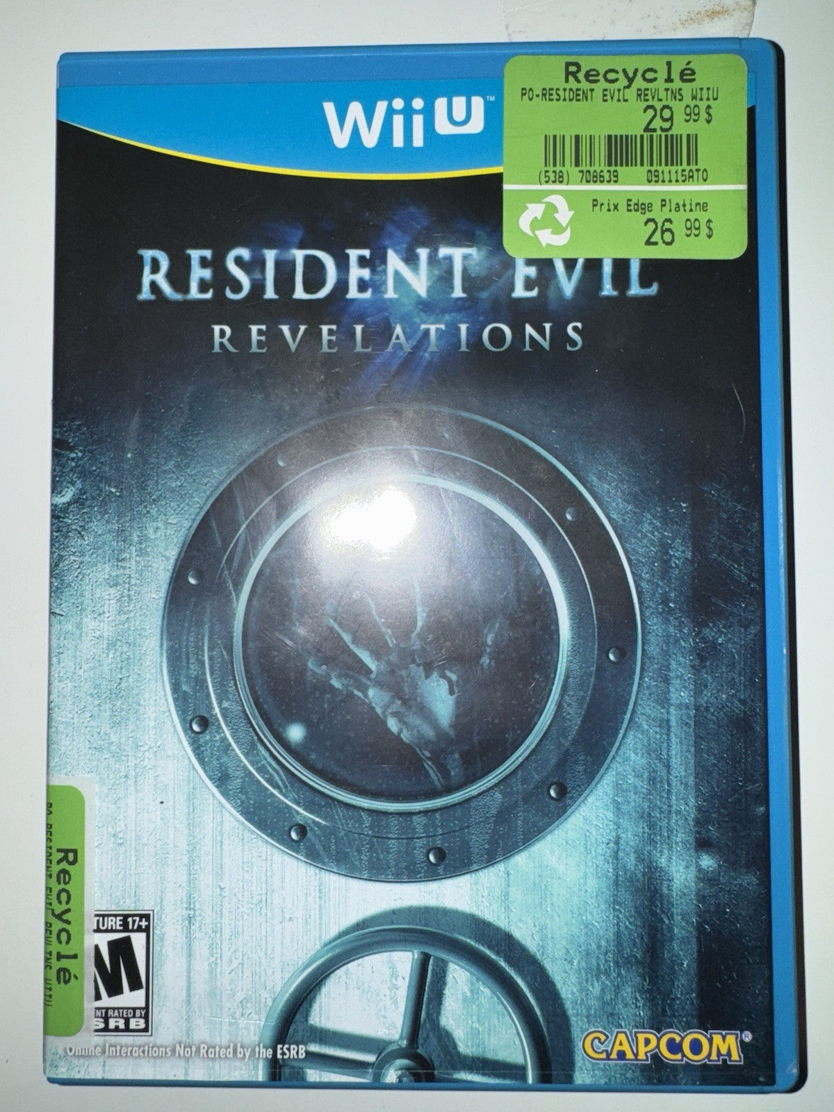 Resident Evil Revelations (Nintendo Wii U, 2013) WII U NINTENDO CAPCOM