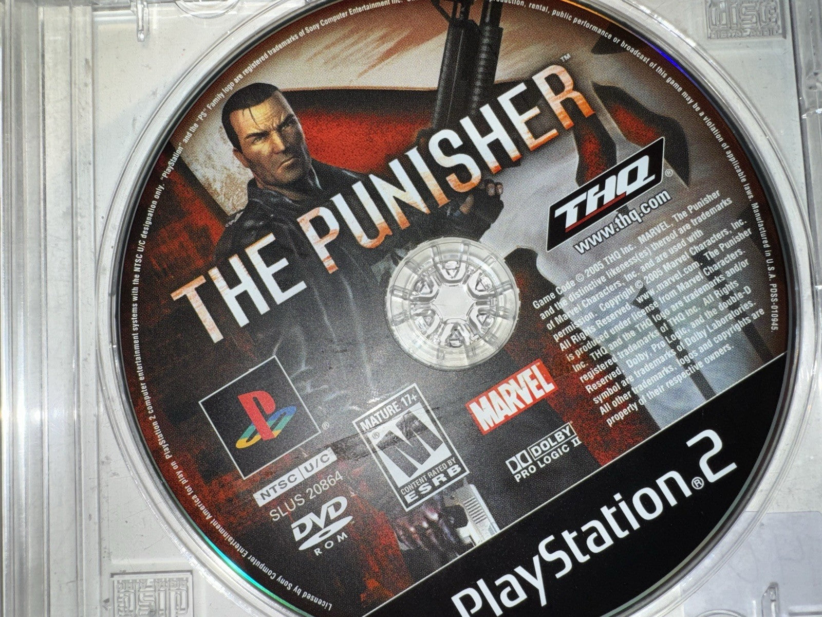 The Punisher Sony PlayStation 2 PS2 DISC ONLY MARVEL