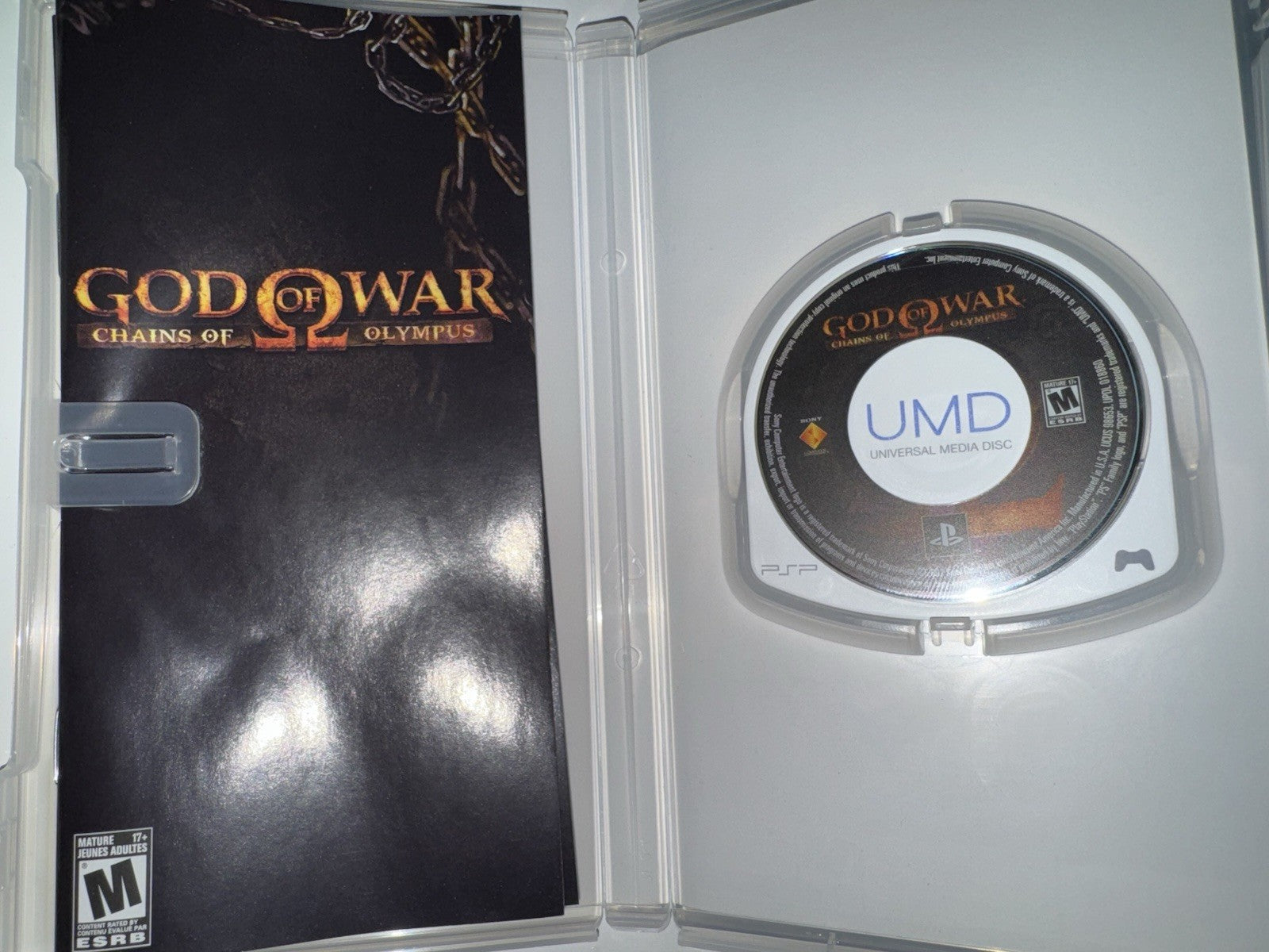 God of War Chains of Olympus (Sony PlayStation PSP, 2008) Complete CIB