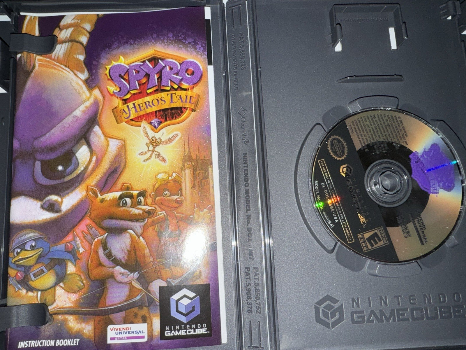 Spyro A Hero's Tail (Nintendo GameCube, 2004) CIB COMPLETE GC