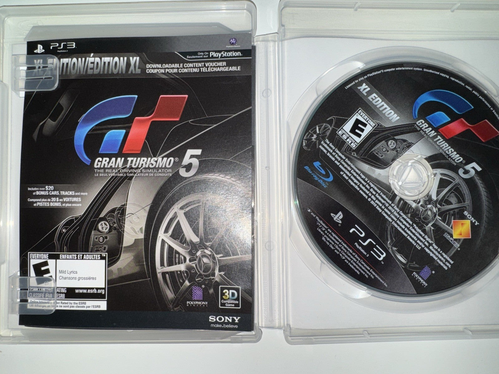 Gran Turismo 5 -- XL Edition (Sony PlayStation 3, 2012) CIB COMPLETE PS3