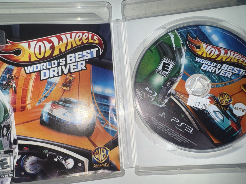 Hot Wheels World's Best Driver (PlayStation3, 2013) CIB COMPLETE +MANUAL PS3